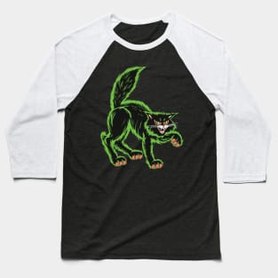 Scary Cat Baseball T-Shirt